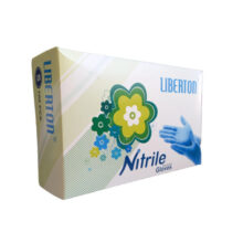 دستکش نیتریل آبی لیبرتون 100 عددی Liberton
