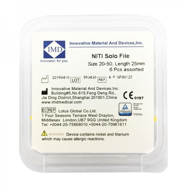 فایل روتاری IMD NITI MSolo Rotary File - فایل روتاری 6 عددی IMD - فایل روتاری برند IMD - خرید و قیمت فایل روتاری - دیجی سرنگ - دندانت
